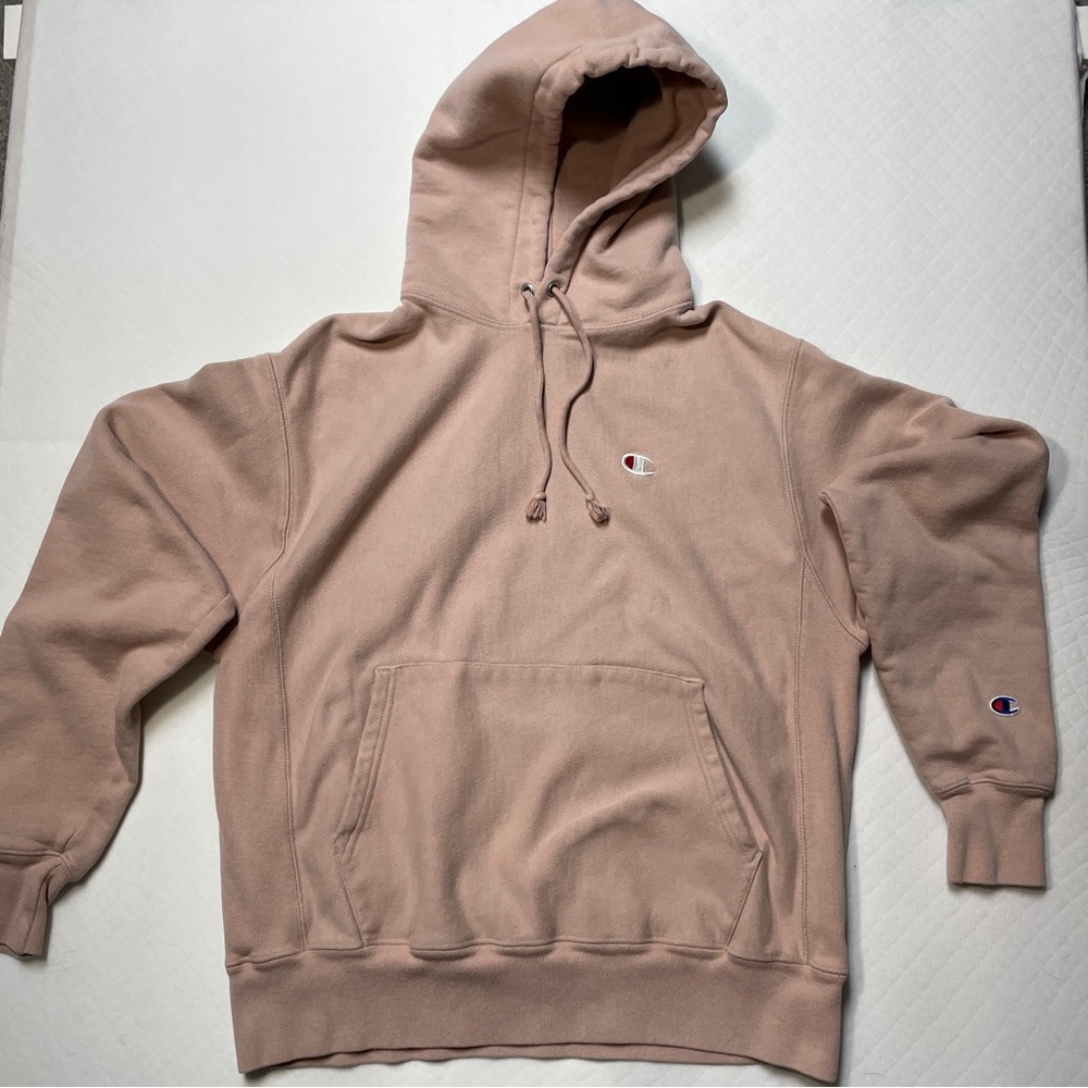 Champion x Urban Outfitters Reverse Weave Rose Pink Hoodie Men's size Medium